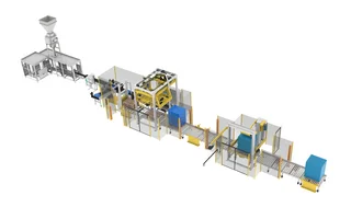 Complete line for open-mouth bags
